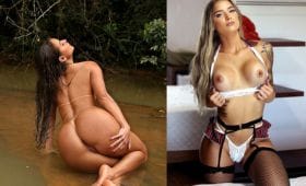 Cintia Colombino alisando buceta gostosa