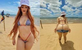Taiane Albuquerque ruiva gostosa fodendo com consolo